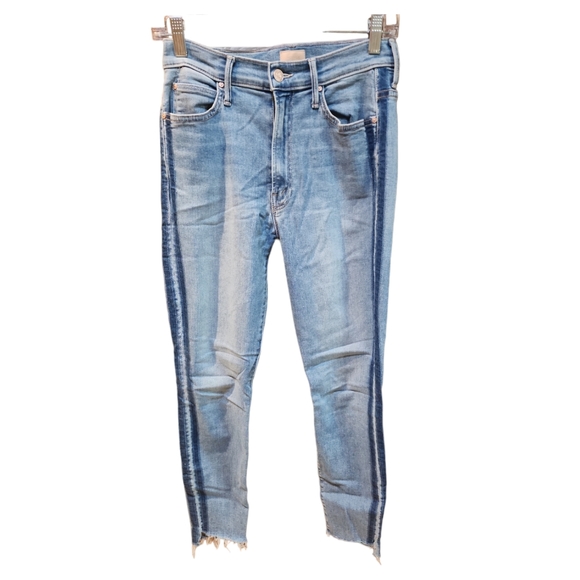 Mother The Stunner Zip Ankle Jeans In Light Kitty Racer - Picture 2 of 6